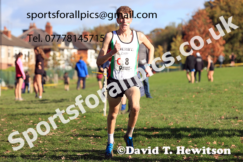 Senior men, 2024 Northern Cross Country Relays, Graves Park, Sheffield.   Photo: David T. Hewitson/Sports for All Pics